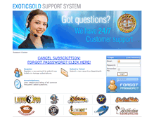 Tablet Screenshot of clientsupport.exoticgold.com